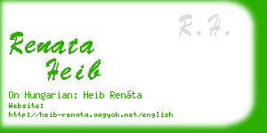 renata heib business card